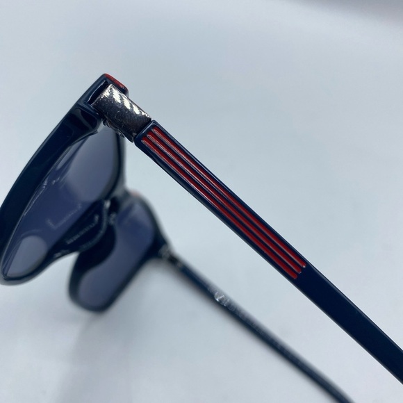 Tommy Hilfiger Unisex Sunglasses MP OM626 Blue Frame Red Trim - Picture 4 of 8